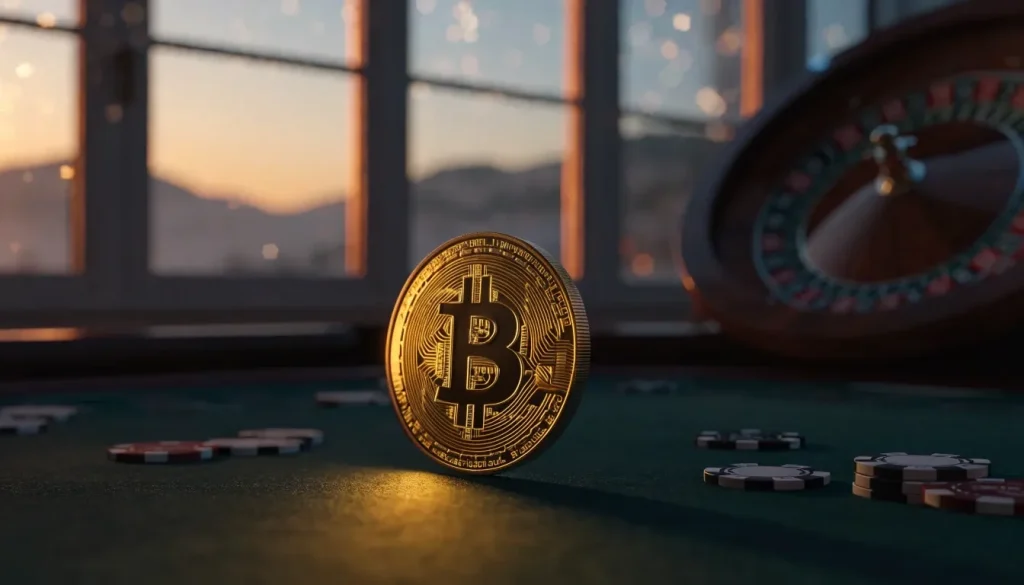 Bitcoin na stolu za rulet uz pogled na hrvatsku obalu